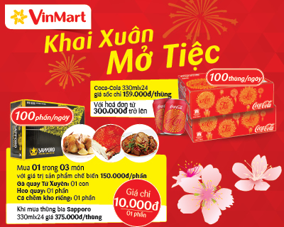 Cùng “Khai Xuân Mở Tiệc” Tại VinMart Đồng Khởi